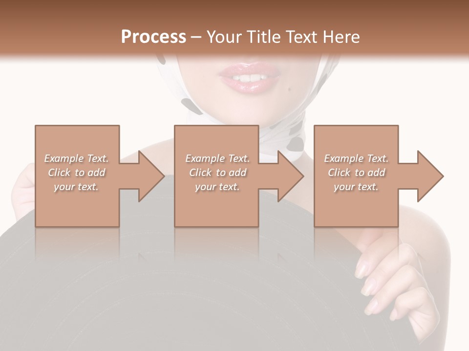 Woman With Sunglasses And Hat PowerPoint Template