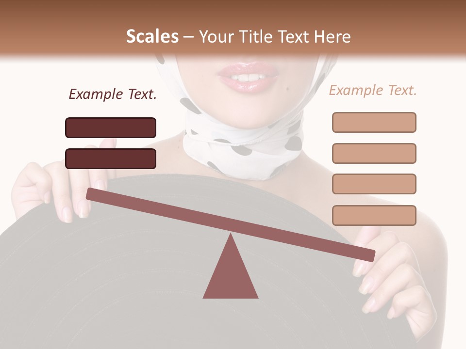 Woman With Sunglasses And Hat PowerPoint Template