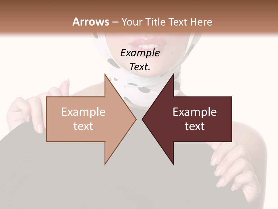 Woman With Sunglasses And Hat PowerPoint Template