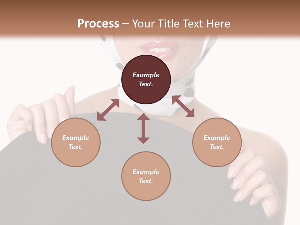 Woman With Sunglasses And Hat PowerPoint Template