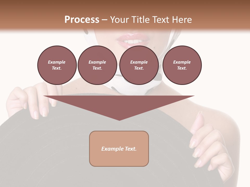 Woman With Sunglasses And Hat PowerPoint Template