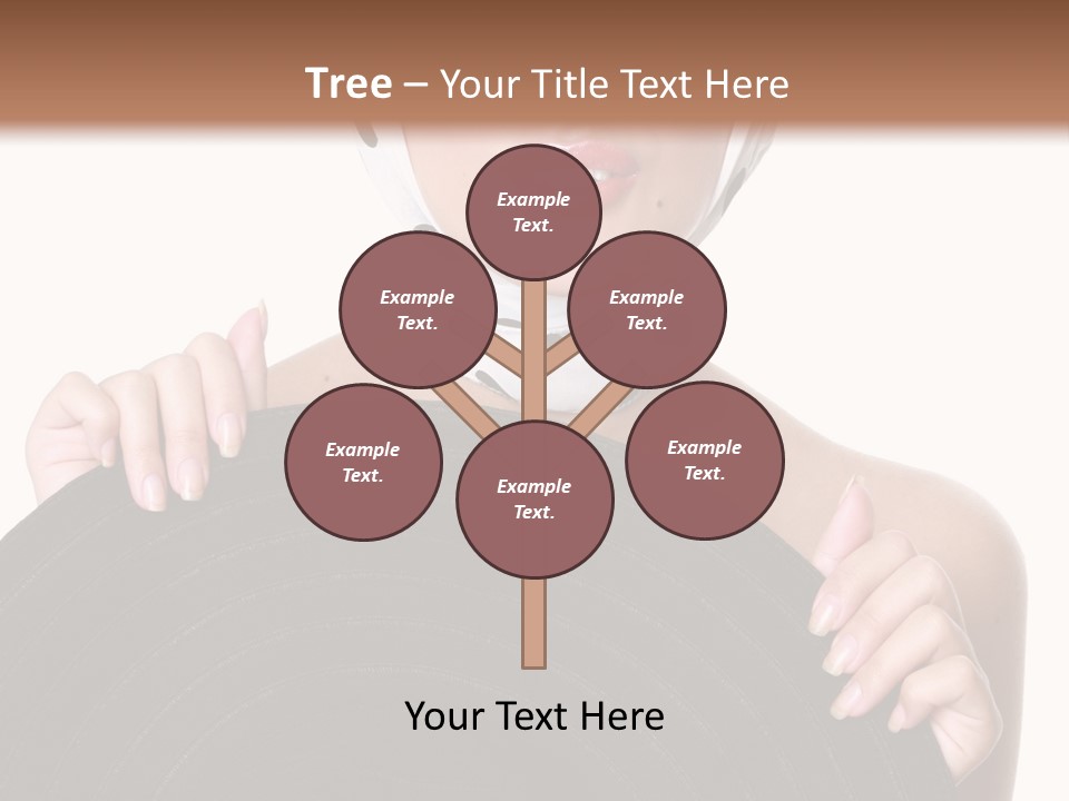 Woman With Sunglasses And Hat PowerPoint Template