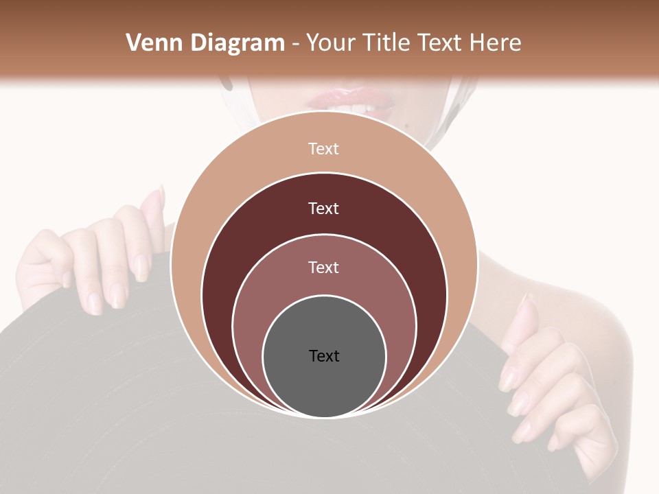 Woman With Sunglasses And Hat PowerPoint Template