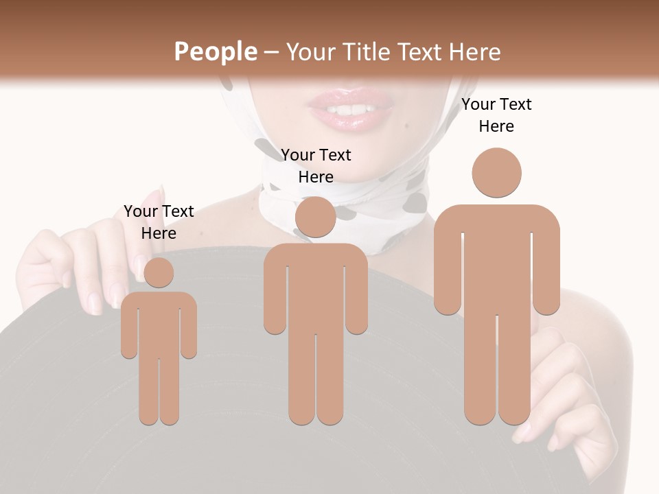 Woman With Sunglasses And Hat PowerPoint Template