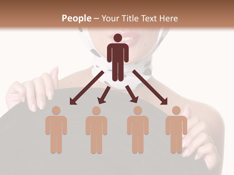 Woman With Sunglasses And Hat PowerPoint Template