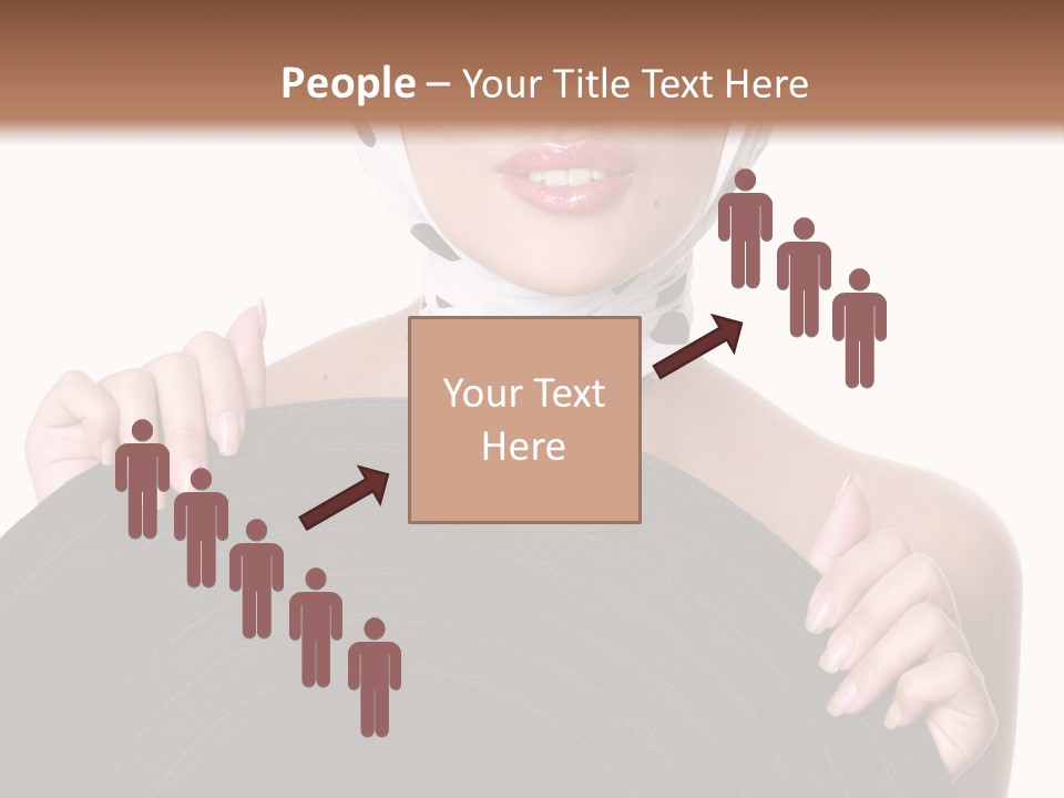 Woman With Sunglasses And Hat PowerPoint Template