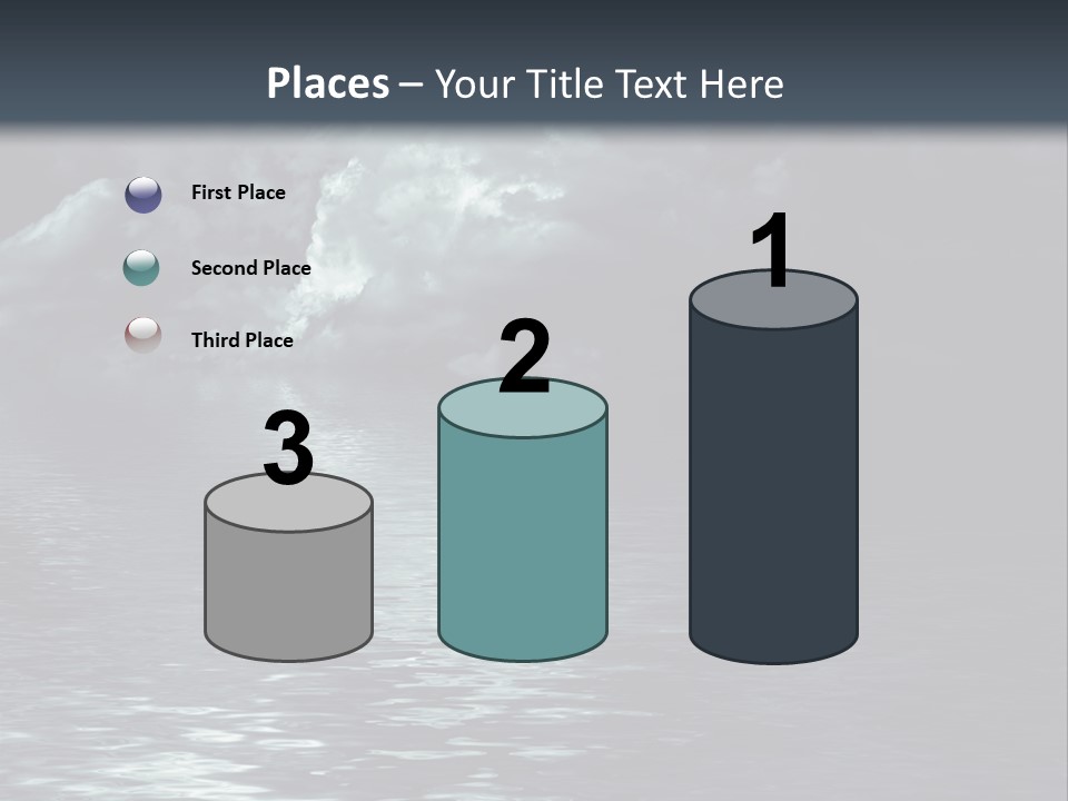 Night Lake Sky PowerPoint Template