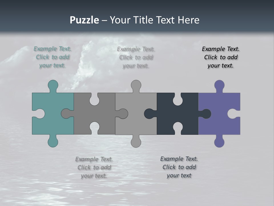 Night Lake Sky PowerPoint Template