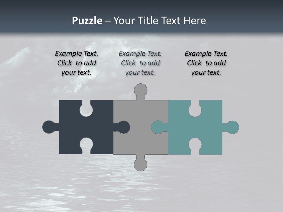 Night Lake Sky PowerPoint Template