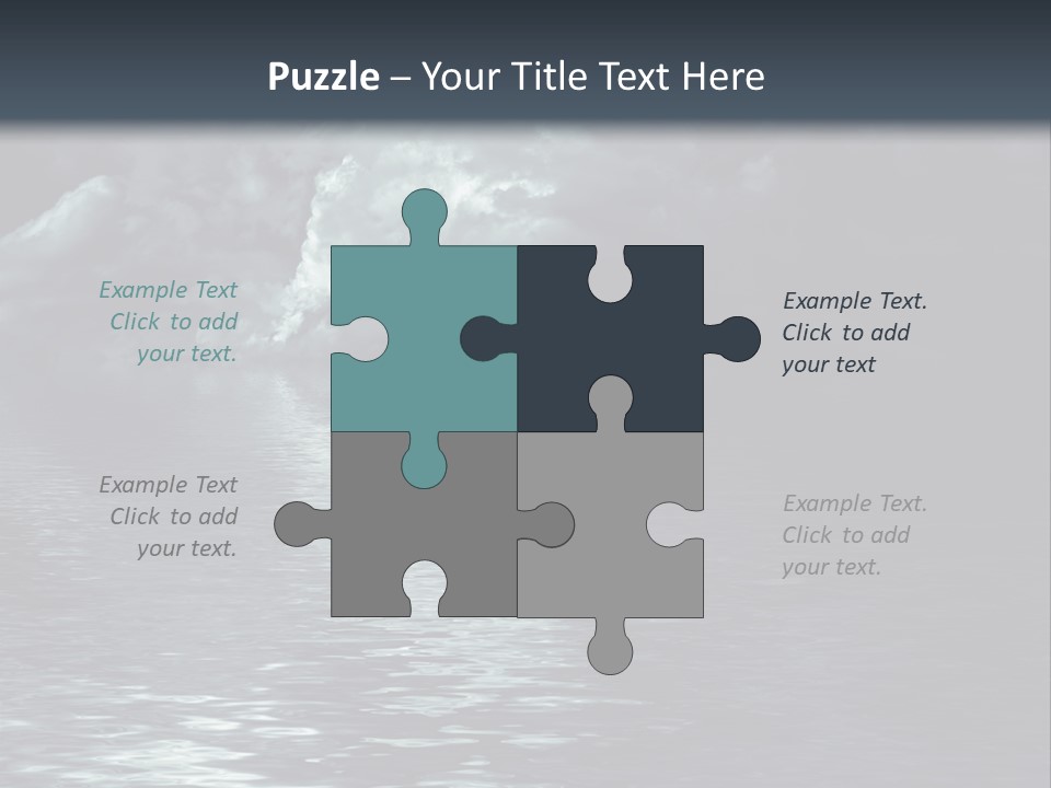 Night Lake Sky PowerPoint Template