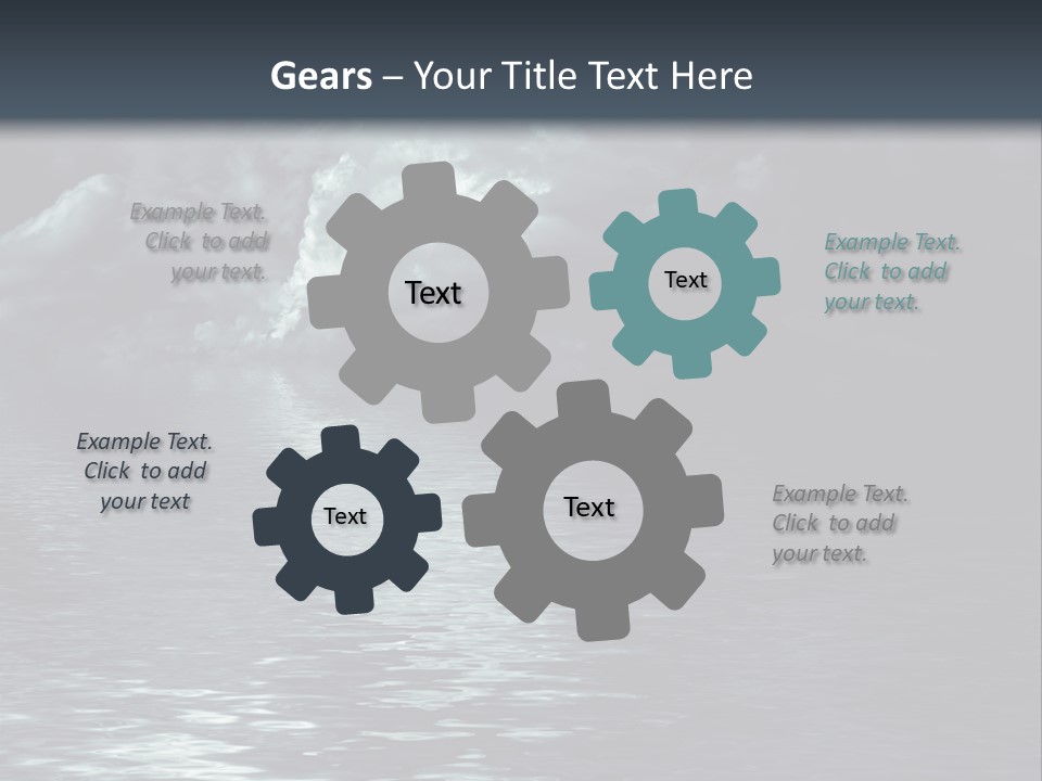 Night Lake Sky PowerPoint Template