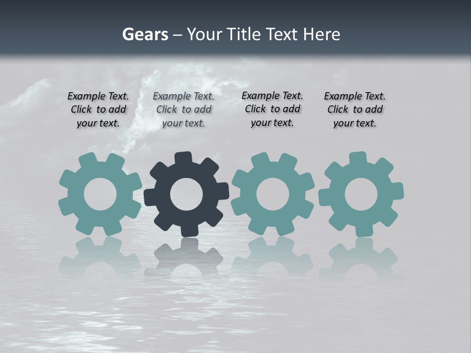 Night Lake Sky PowerPoint Template