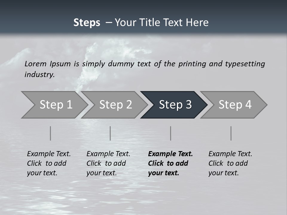 Night Lake Sky PowerPoint Template