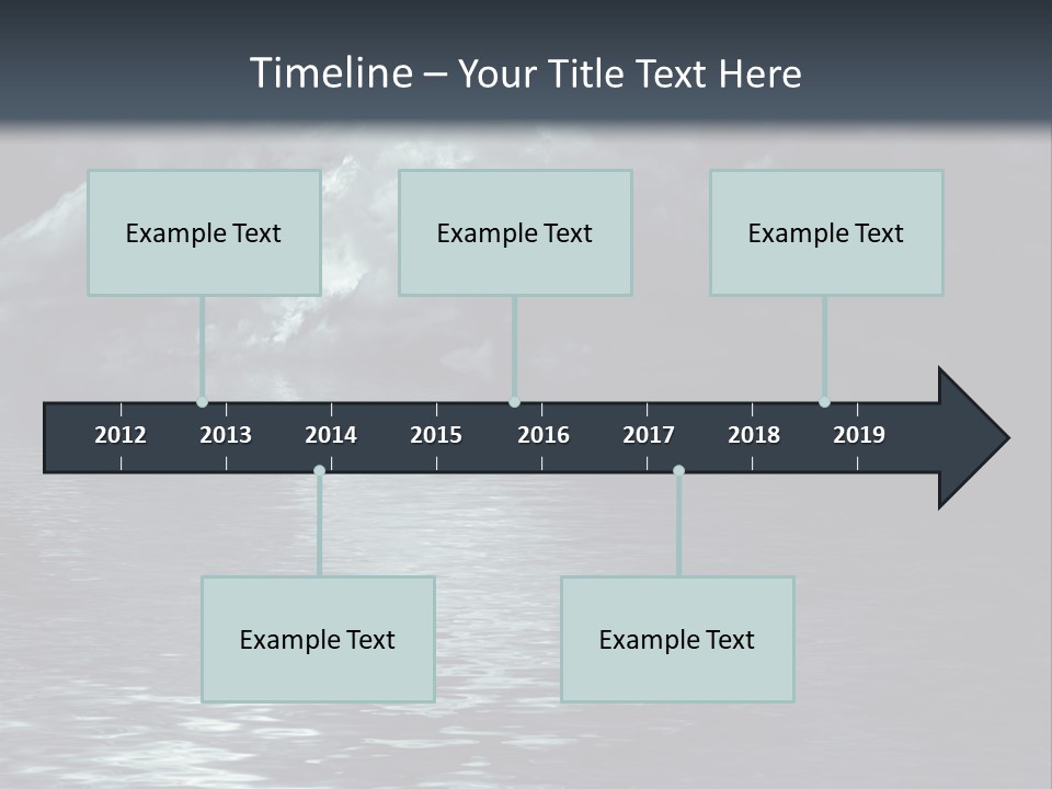 Night Lake Sky PowerPoint Template