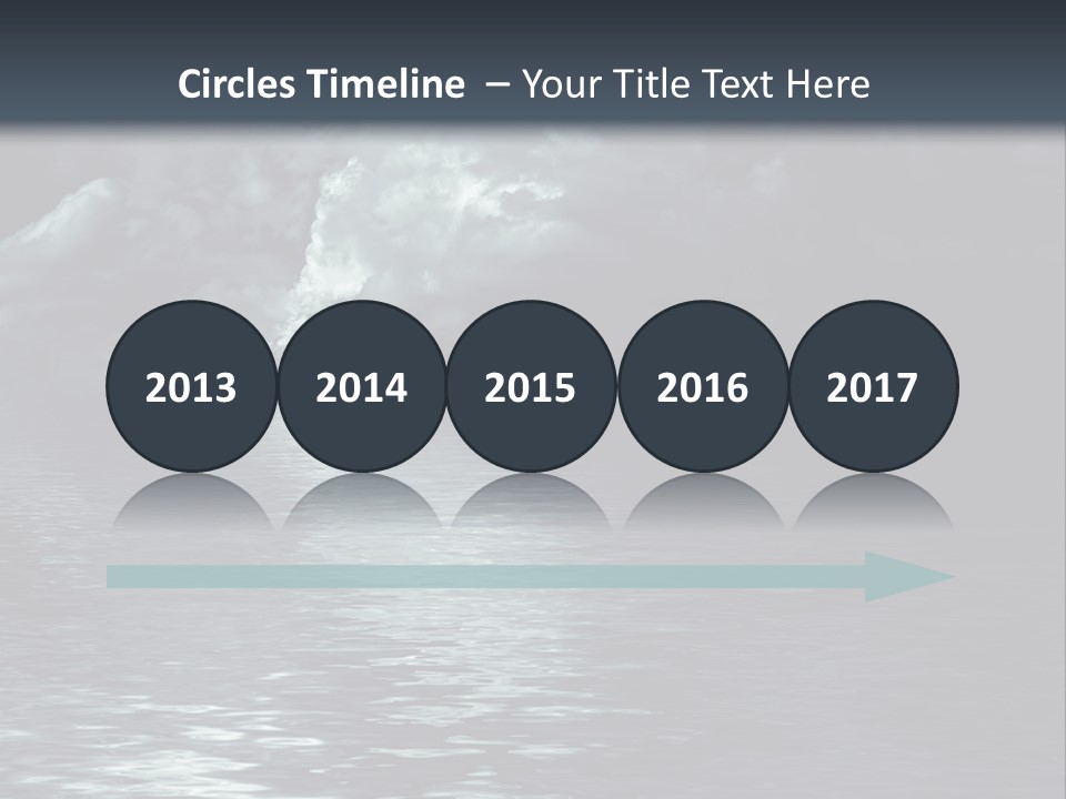 Night Lake Sky PowerPoint Template