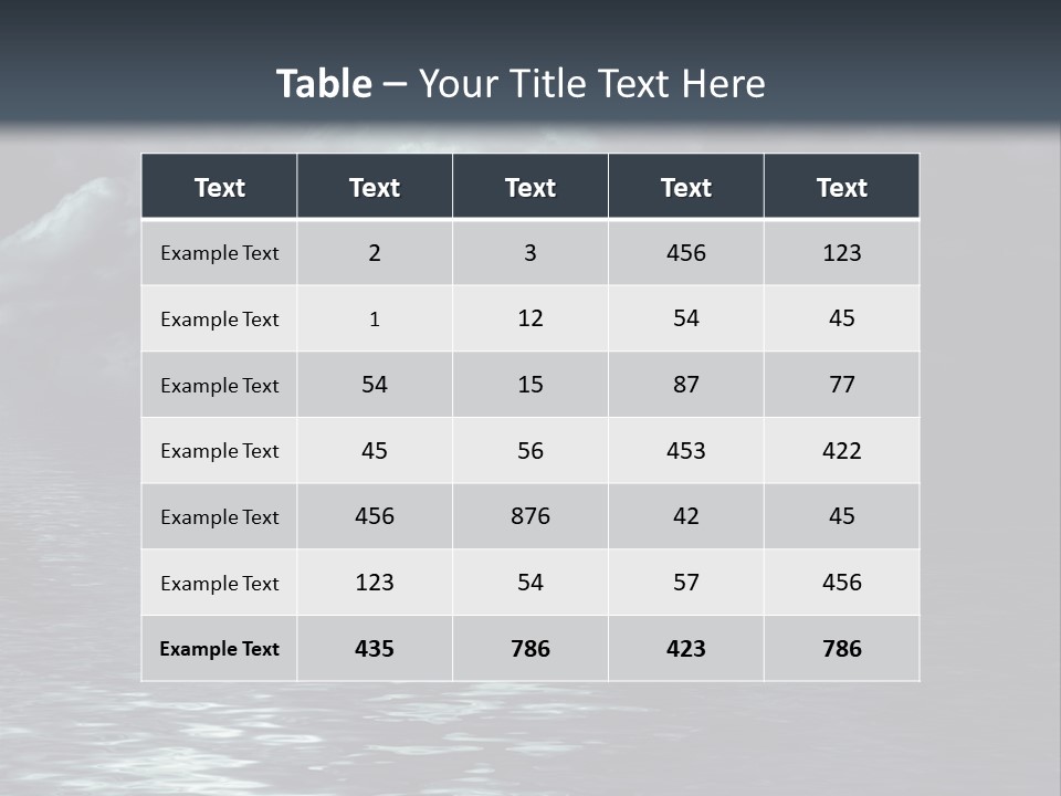 Night Lake Sky PowerPoint Template