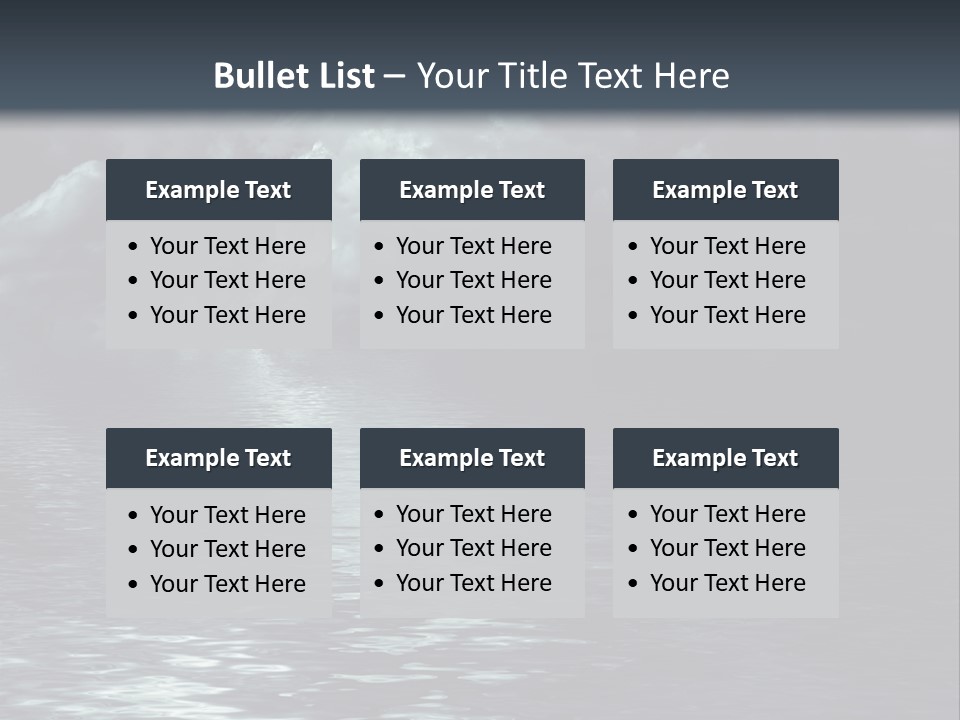 Night Lake Sky PowerPoint Template