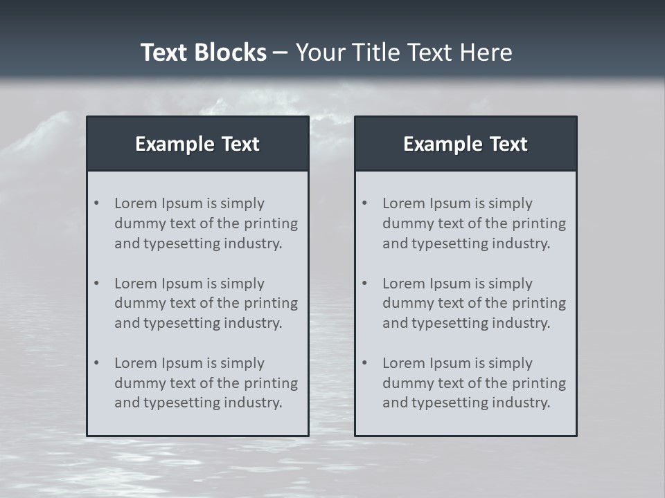 Night Lake Sky PowerPoint Template