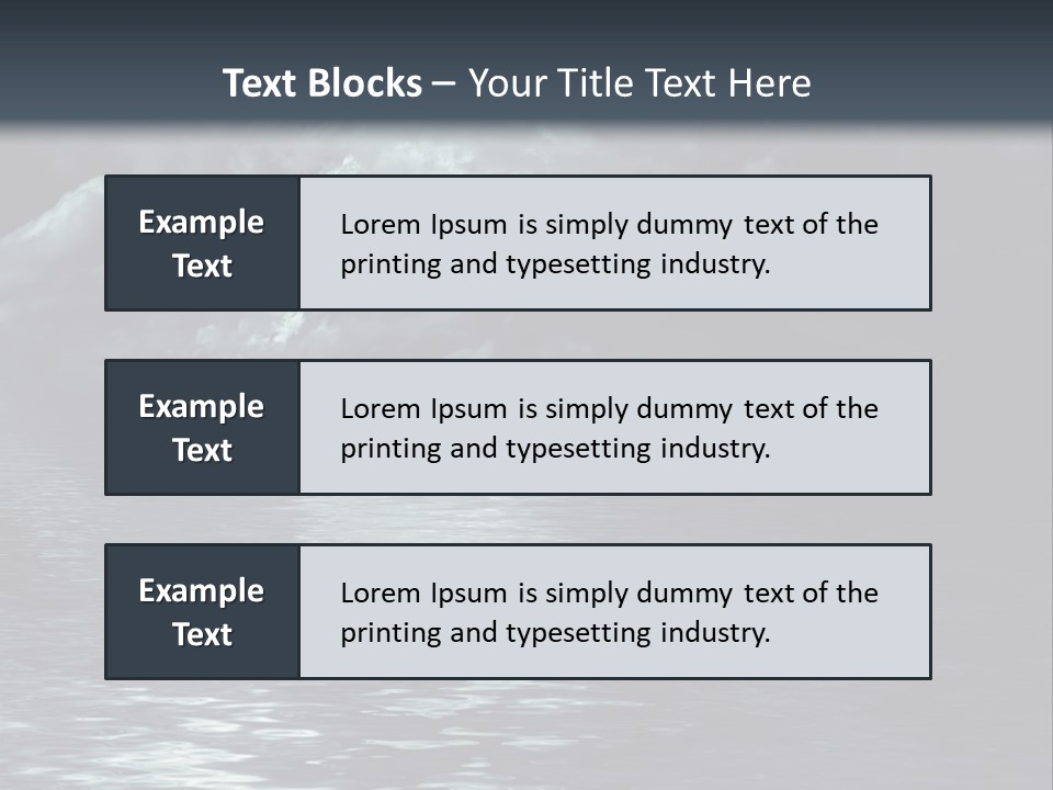 Night Lake Sky PowerPoint Template