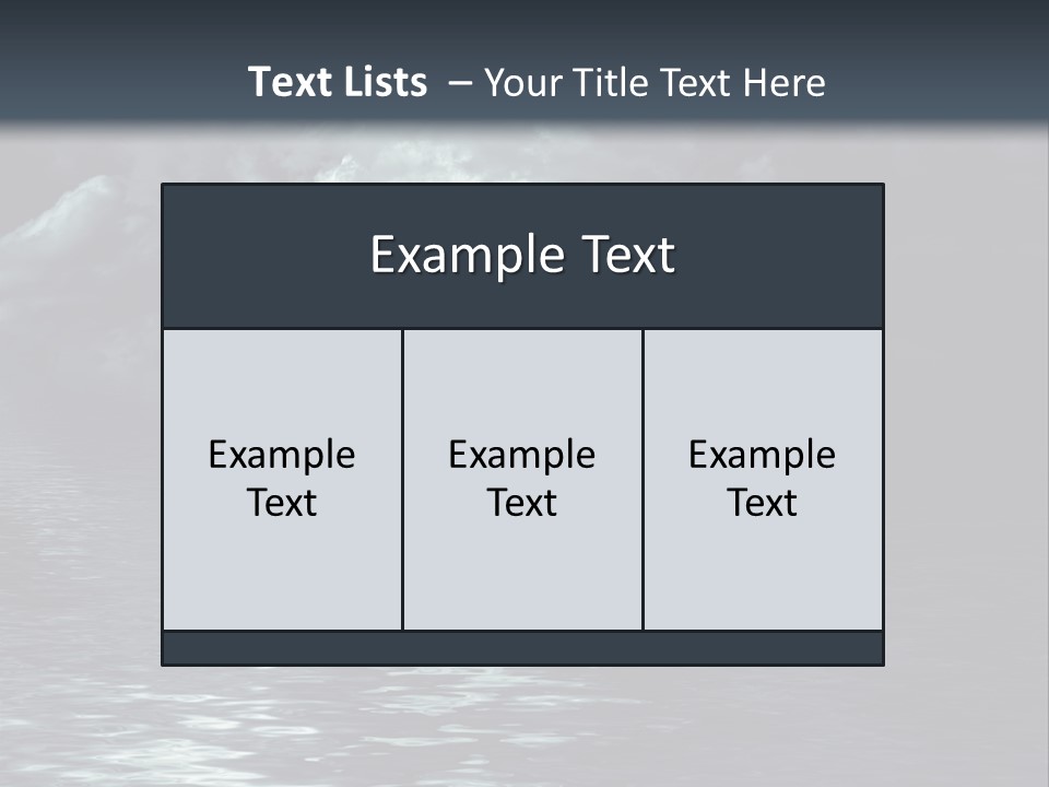 Night Lake Sky PowerPoint Template