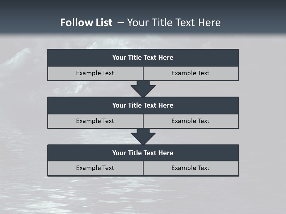 Night Lake Sky PowerPoint Template