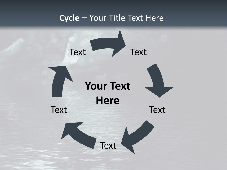 Night Lake Sky PowerPoint Template