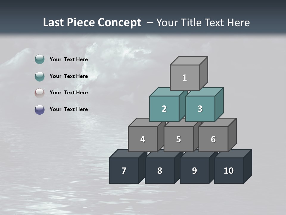 Night Lake Sky PowerPoint Template