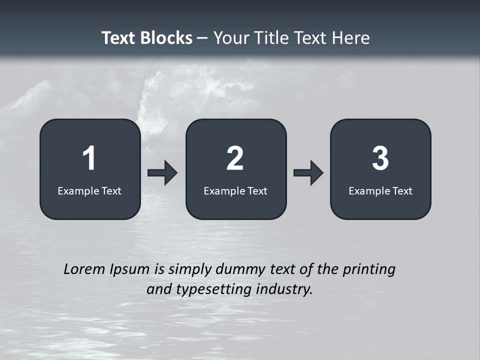 Night Lake Sky PowerPoint Template