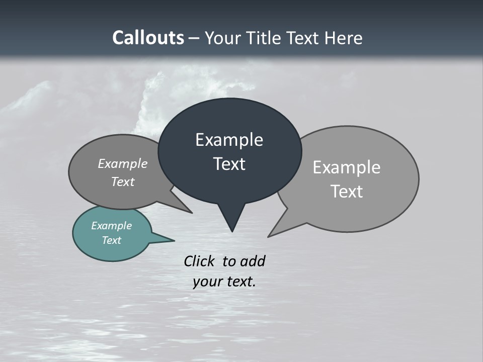 Night Lake Sky PowerPoint Template