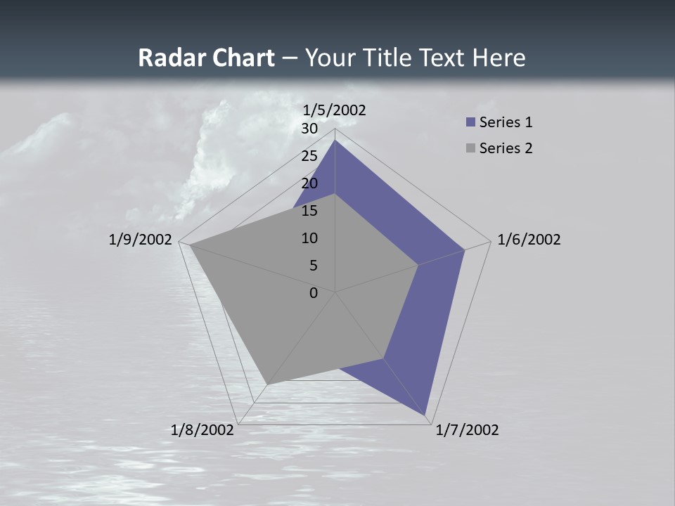 Night Lake Sky PowerPoint Template