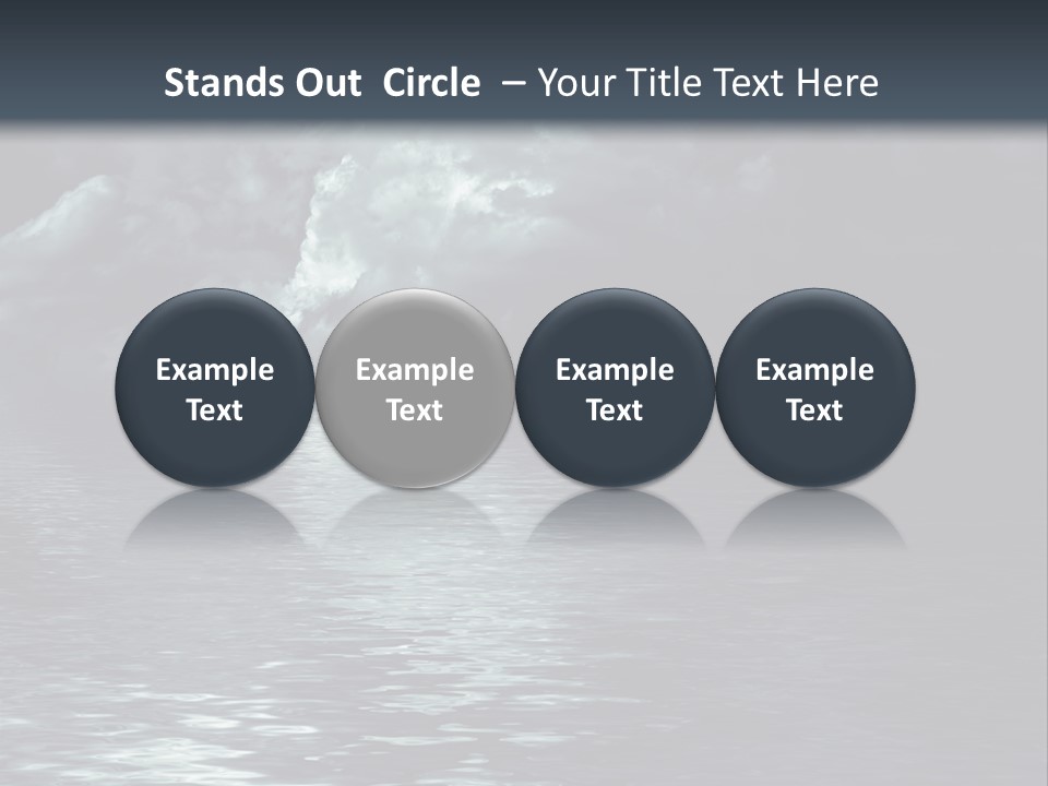 Night Lake Sky PowerPoint Template