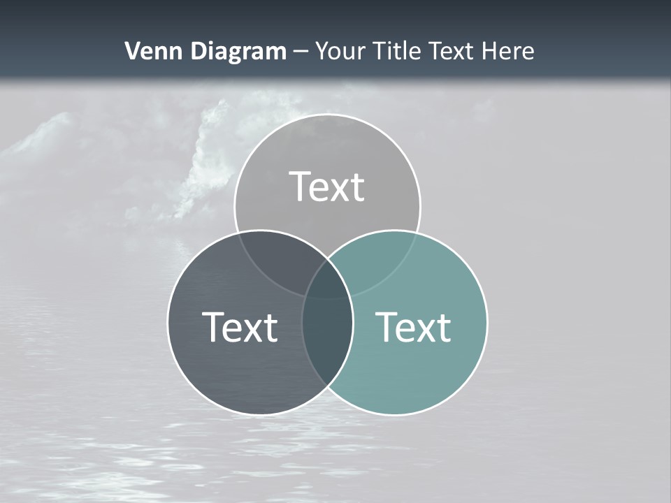 Night Lake Sky PowerPoint Template