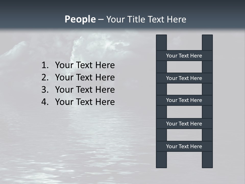 Night Lake Sky PowerPoint Template