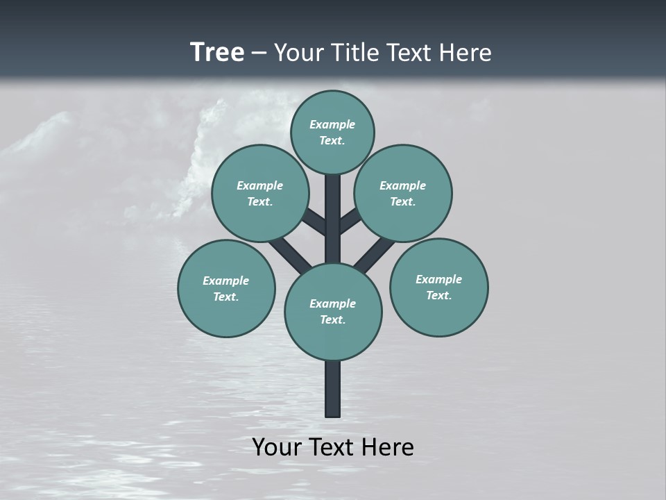 Night Lake Sky PowerPoint Template