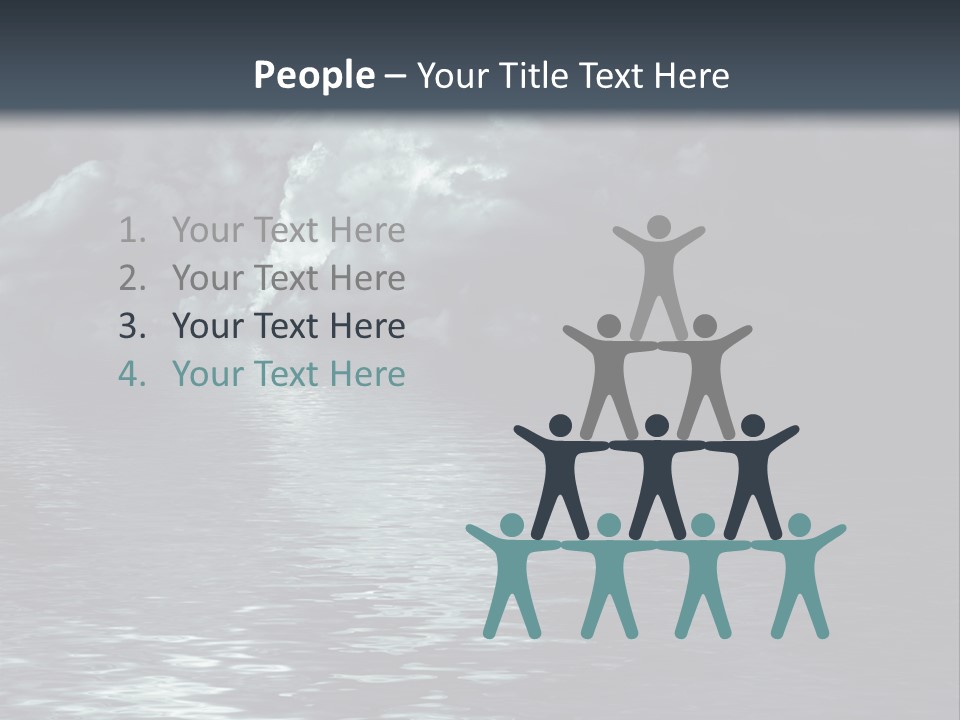 Night Lake Sky PowerPoint Template