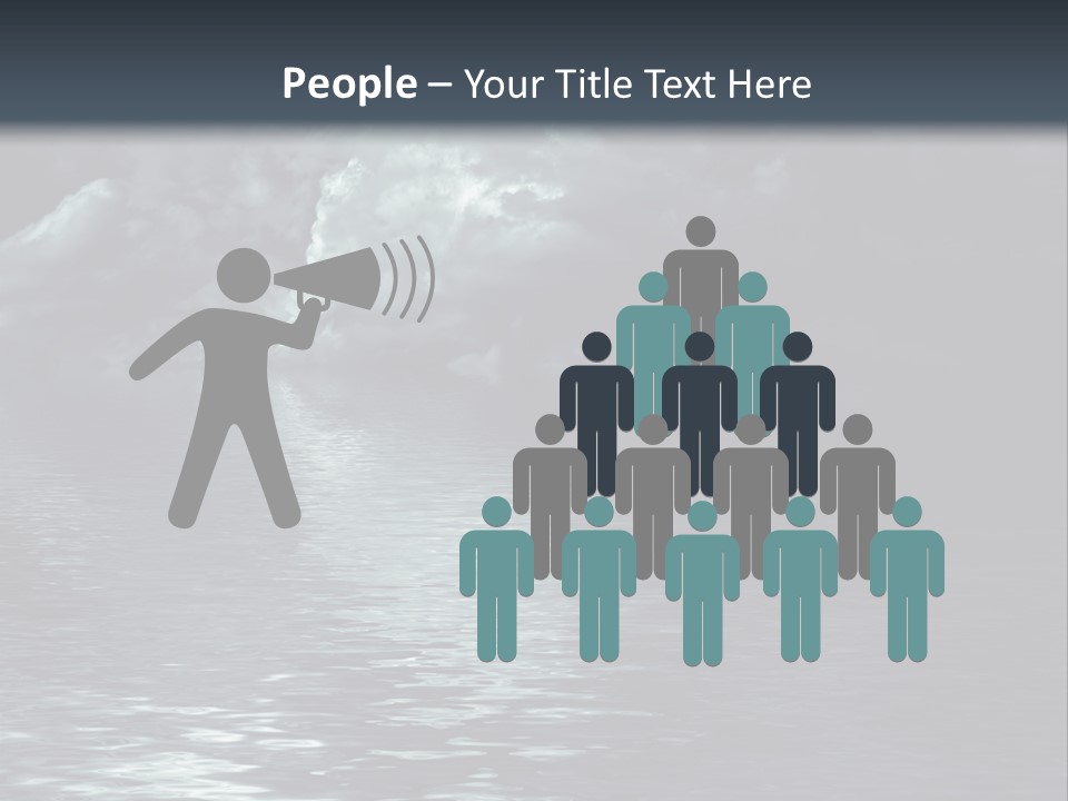 Night Lake Sky PowerPoint Template