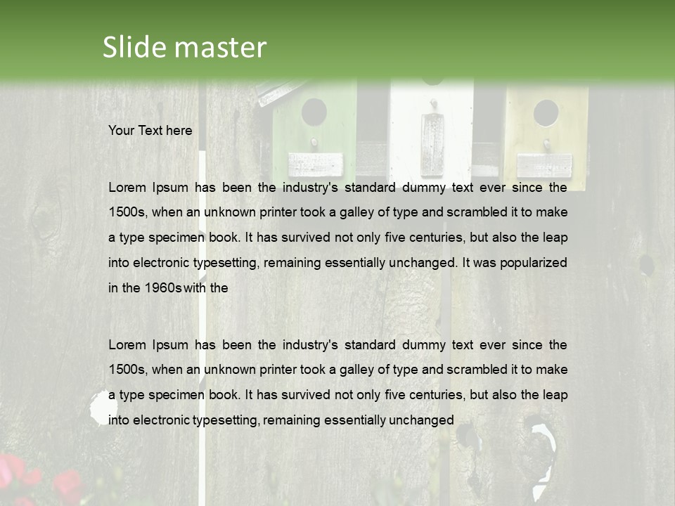 Płot Ogrodowy PowerPoint Template