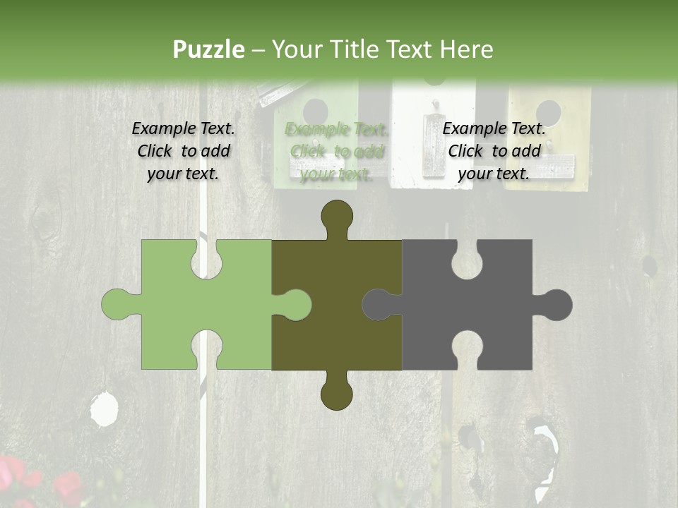 Płot Ogrodowy PowerPoint Template