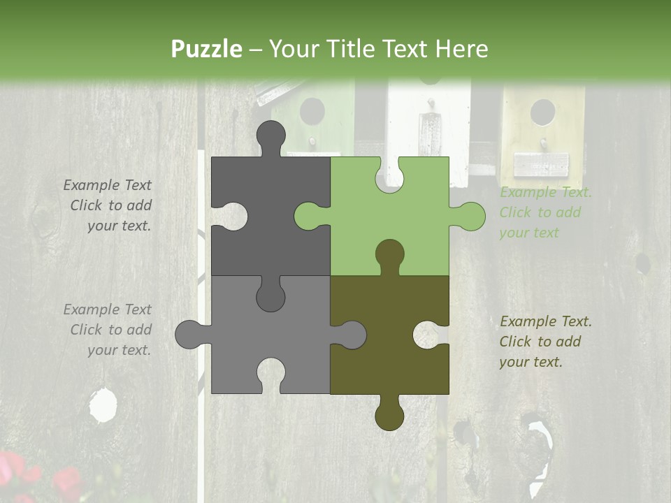 Płot Ogrodowy PowerPoint Template