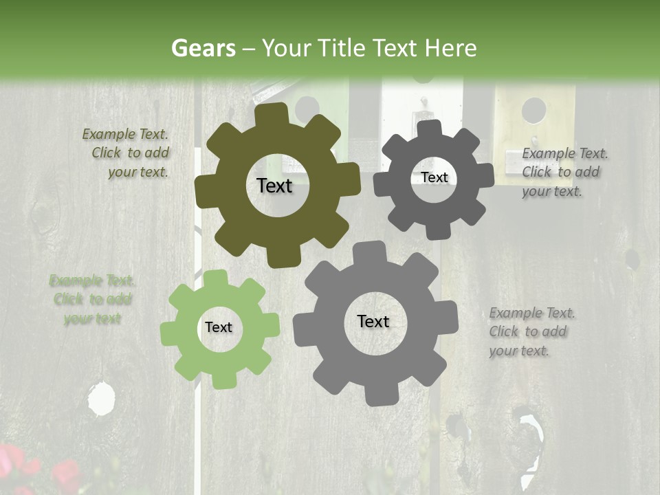 Płot Ogrodowy PowerPoint Template