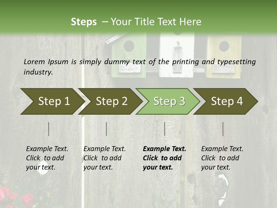 Płot Ogrodowy PowerPoint Template