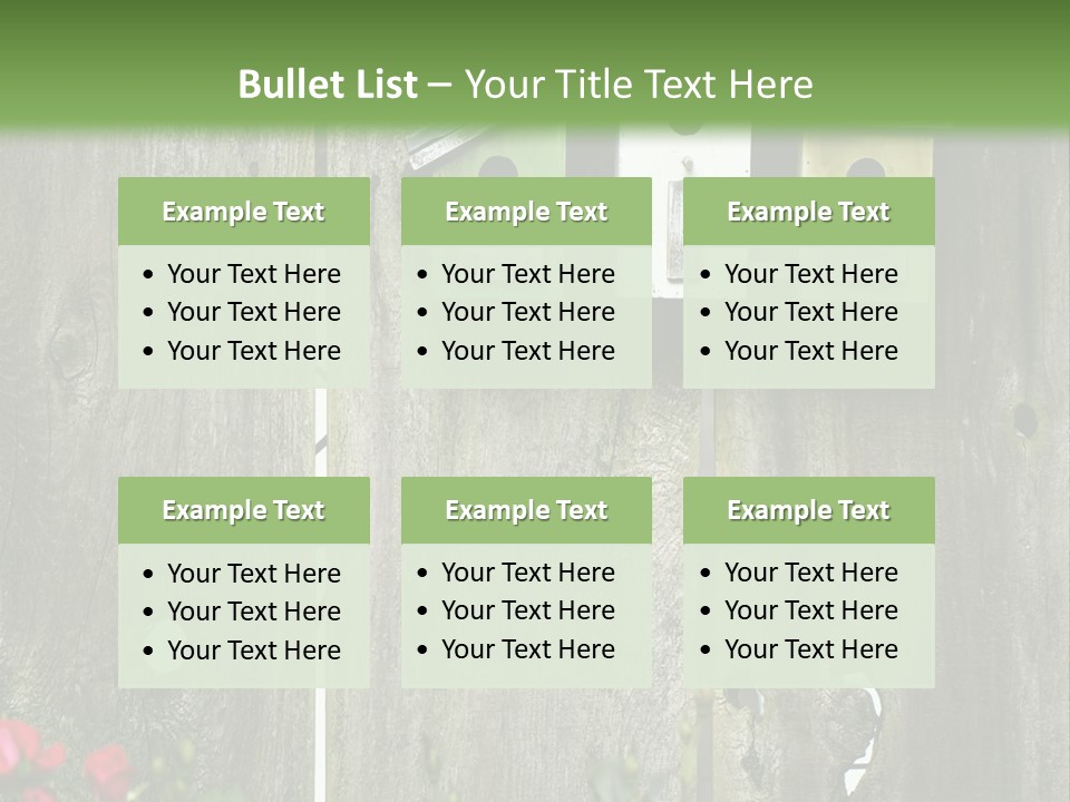 Płot Ogrodowy PowerPoint Template
