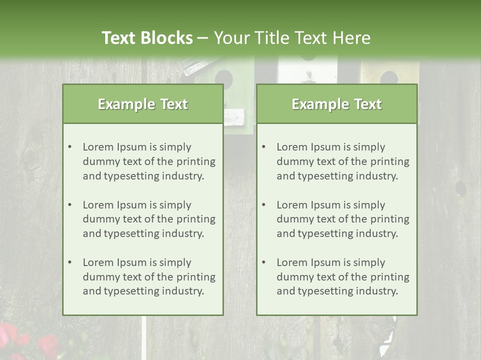 Płot Ogrodowy PowerPoint Template