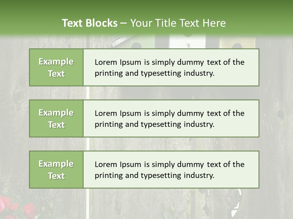 Płot Ogrodowy PowerPoint Template