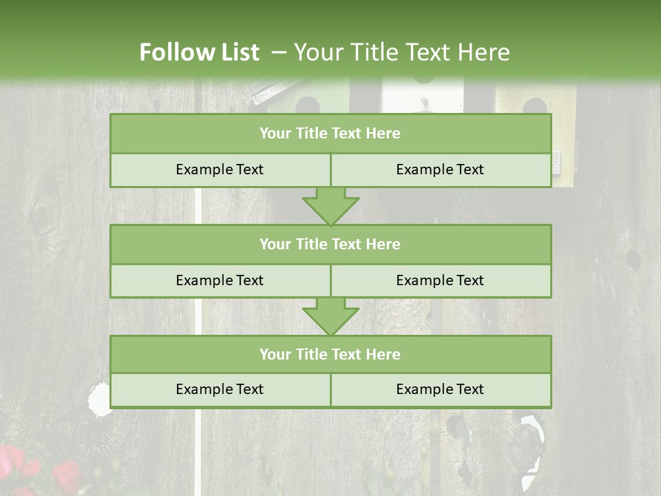 Płot Ogrodowy PowerPoint Template