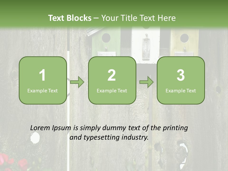 Płot Ogrodowy PowerPoint Template