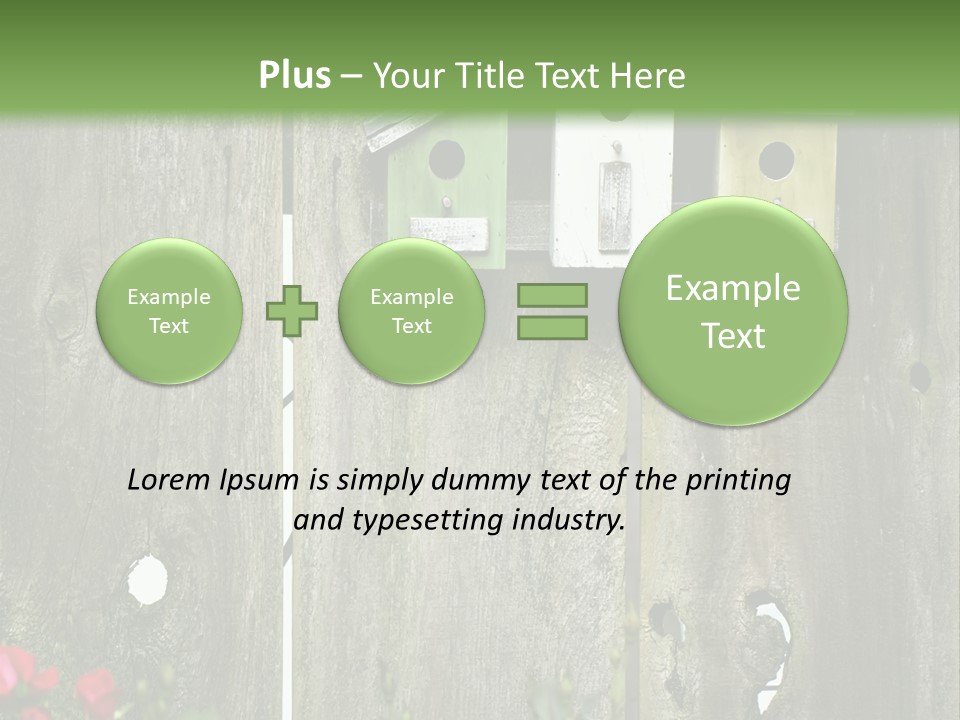 Płot Ogrodowy PowerPoint Template