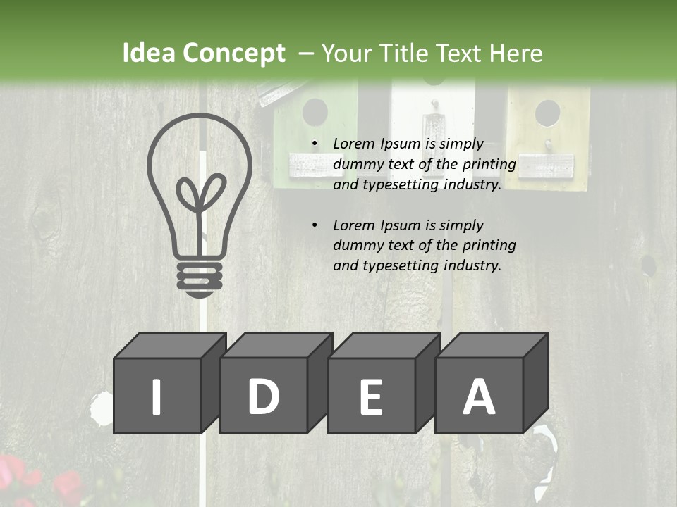Płot Ogrodowy PowerPoint Template