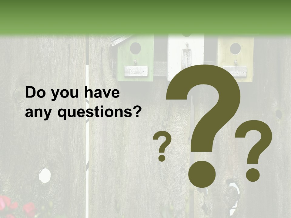 Płot Ogrodowy PowerPoint Template