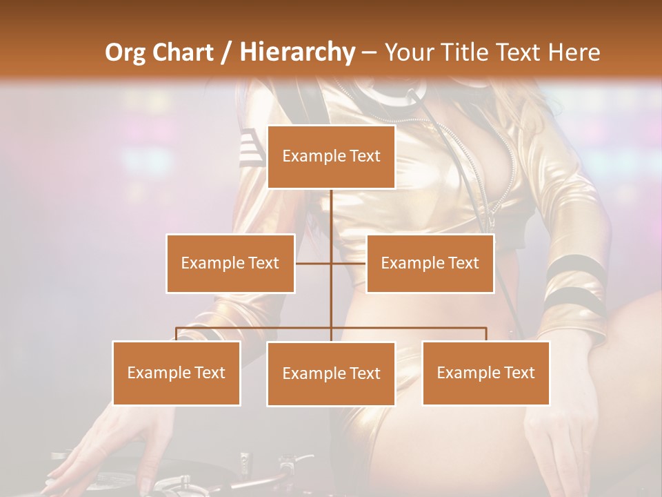 Beautiful Dj Girl PowerPoint Template